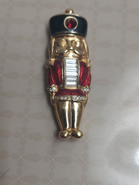 Swarovski Jewelry - Red Enamel Brooch